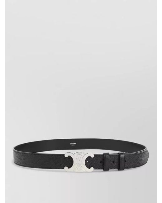 Céline Gray Calf Leather Belt for men