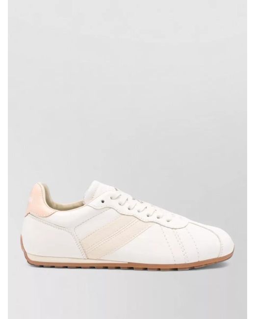 Woolrich Natural Leather Low-Top Sneakers
