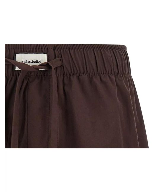 Entire studios Brown Cotton Pajama Shorts