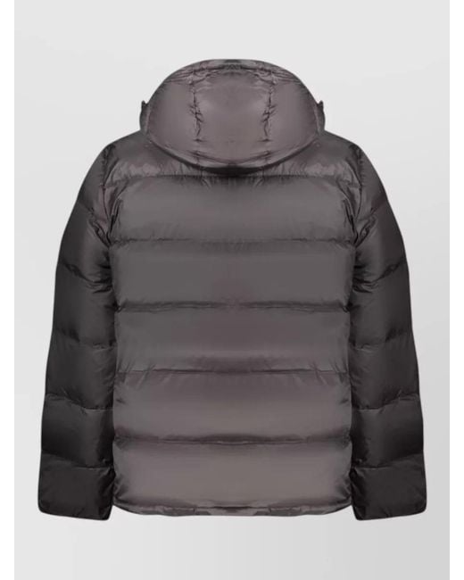Calvin Klein Gray Hooded Puffer Jacket for men
