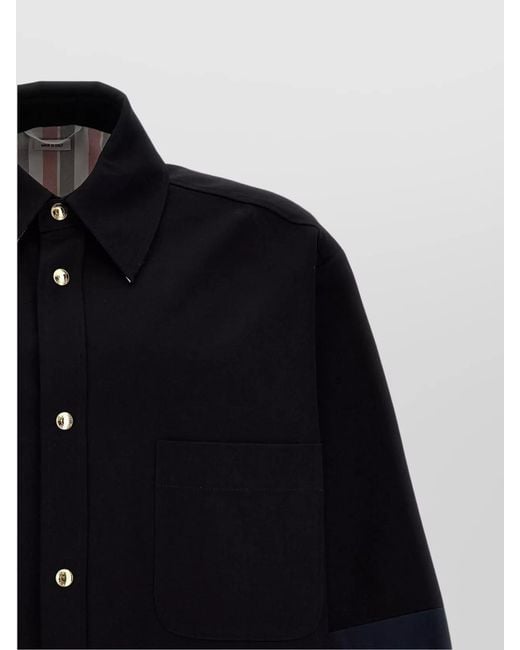 Thom Browne Blue Shirt Jacket for men