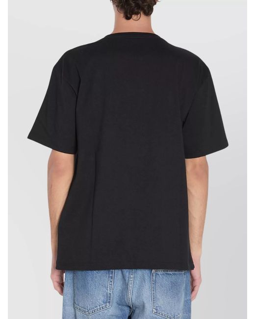Valentino Garavani Black Printed Cotton T-Shirt for men