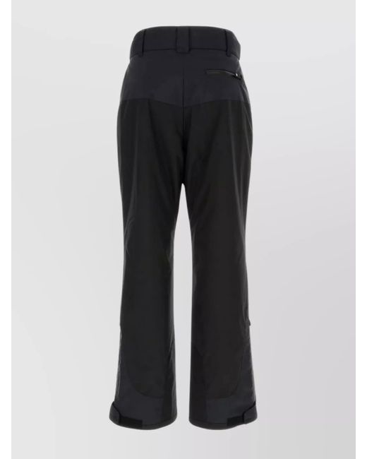 Palm Angels Black Polyester Ski Trousers for men