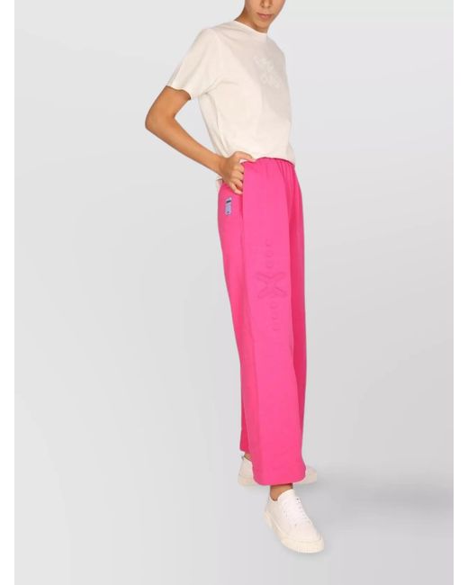 McQ Alexander McQueen Pink Cotton Wide-Leg Trousers