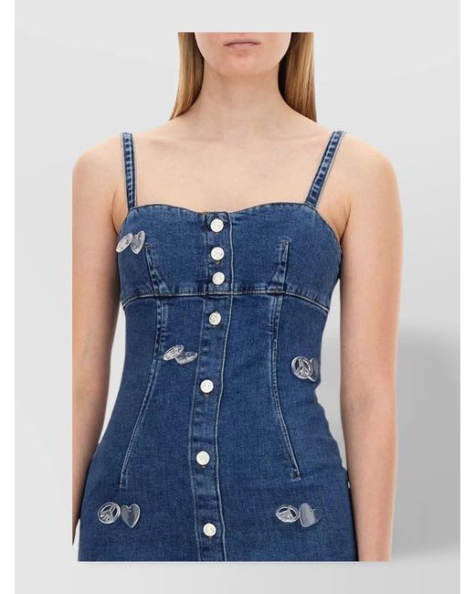 Moschino Blue Denim Mini Dress