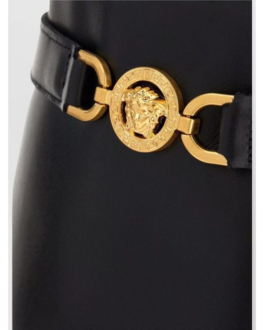 Versace Black Leather Boots