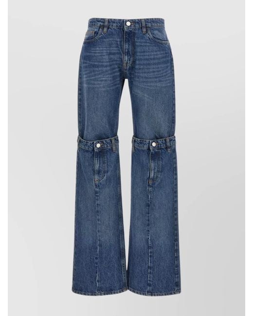 Coperni Blue Denim Wide-Leg Trousers