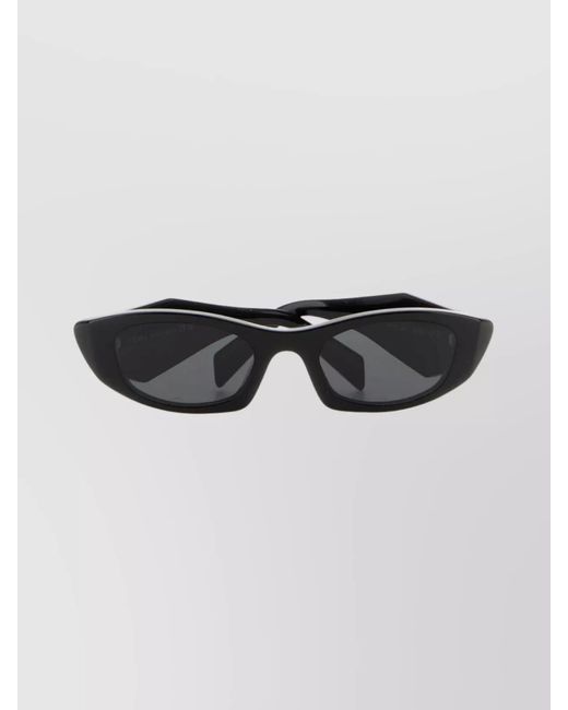 Prada Multicolor Angular Cat Eye Sunglasses With Dark Lenses