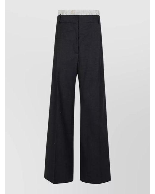 Rohe Blue Virgin Wool Tailored Trousers
