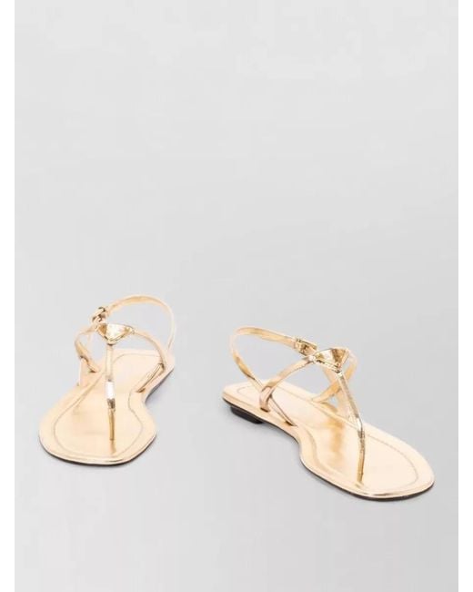 Prada Natural Thong Sandals