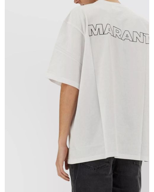 Isabel Marant White Cotton T-Shirt for men