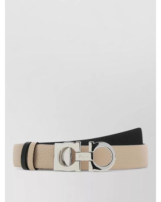 Ferragamo Multicolor Adjustable Dual Color Textured Belt