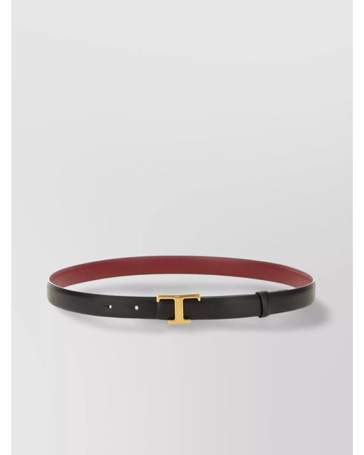 Tod's White Leather Belt