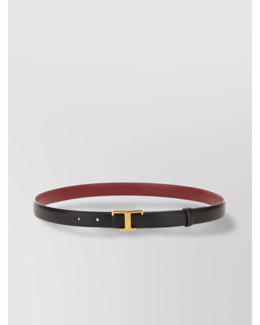 Tod's White Reversible Adjustable Belt T