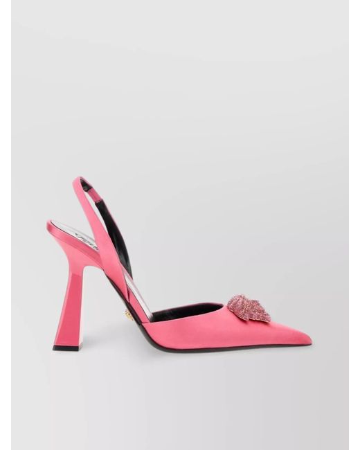 Versace Pink Silk Sandals