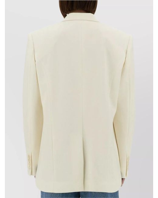 Stella McCartney Blue Cropped Blazer