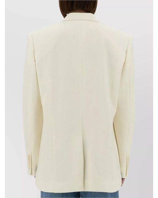 Stella McCartney Blue Cropped Blazer