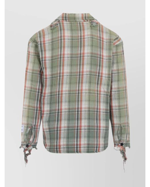 GALLERY DEPT. Gray Cotton Checked Long-Sleeve Shirt for men