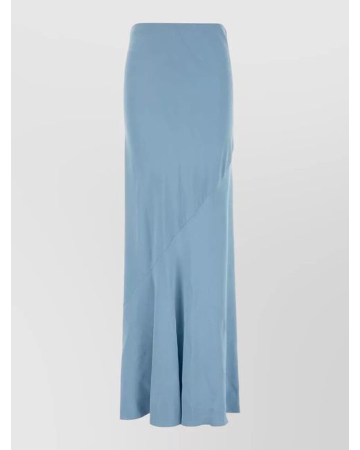 Ermanno Scervino Blue Asymmetric Draped Skirt