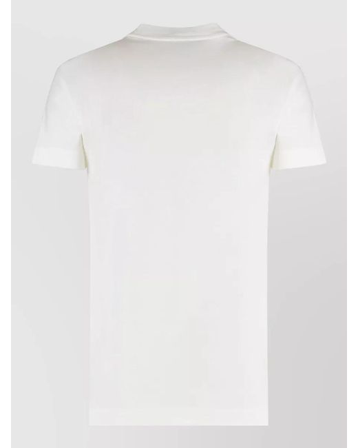 Pinko White Crew Neck T Shirt Rhinestone Graphic