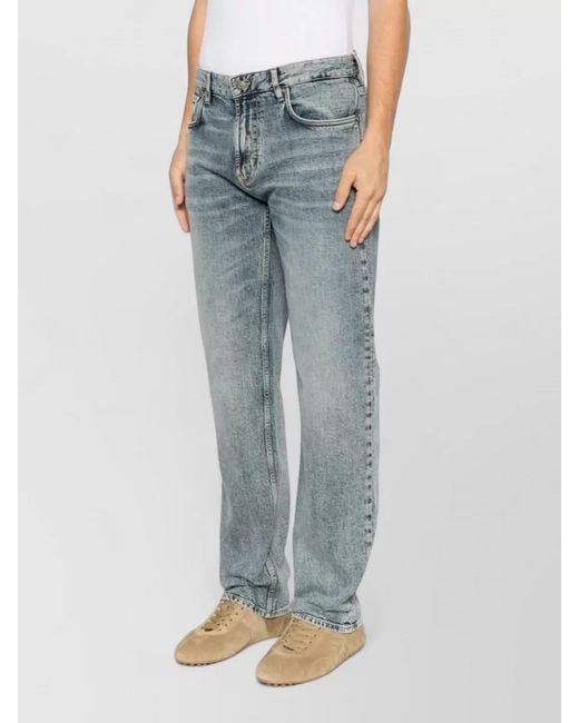 Emporio Armani Blue Slim Fit Denim Jeans Faded Wash for men