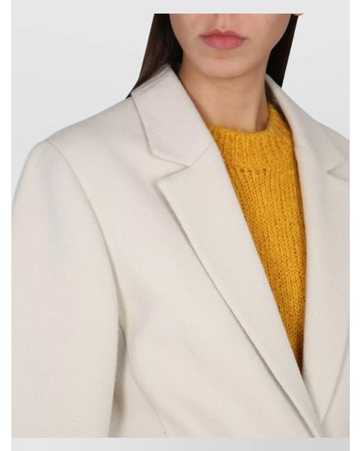 Isabel Marant White Virgin Wool Single-Breasted Blazer