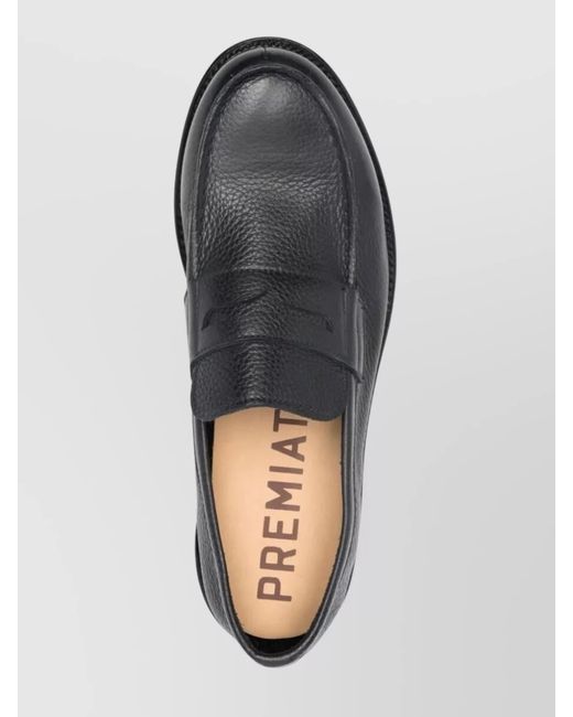 Premiata Gray Leather Loafers for men