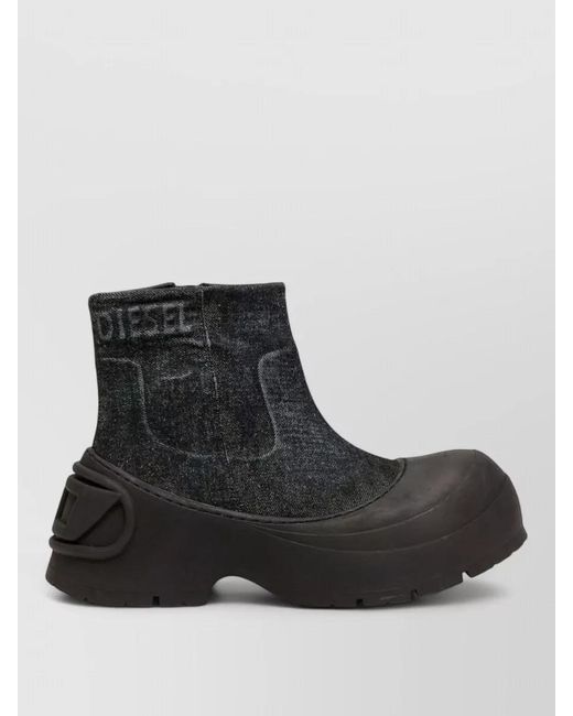 DIESEL Black Ankle Boots for men