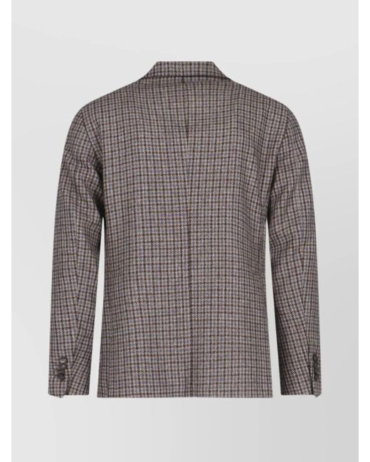 Tagliatore Gray Cashmere Blend Blazer for men