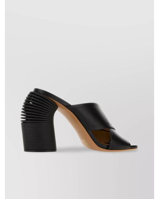 Off-White c/o Virgil Abloh Black Leather Sandals