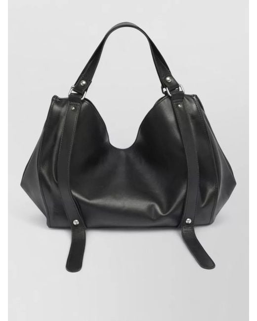 DIESEL Black Medium Leather Shoulder Bag