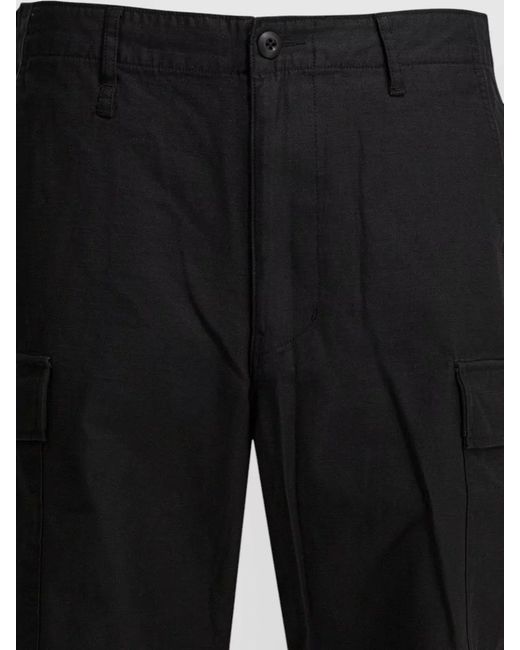 Human Made Black Cotton Cargo Shorts for men