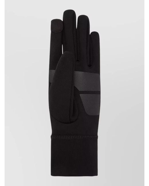 Moncler Black Technical Jersey Active Grip Nylon Gloves for men