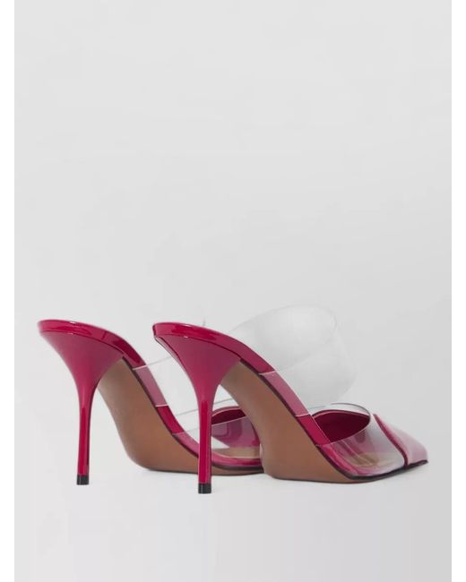 Alaïa Pink Le Coeur Mules Heart Detail Stiletto