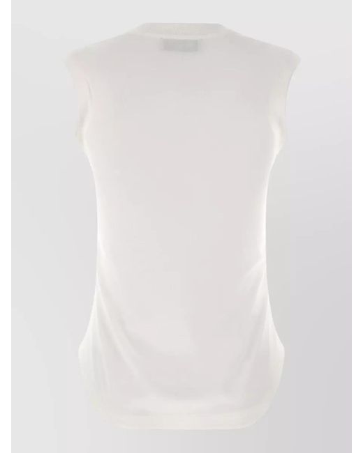 The Attico White Cotton Reese Top