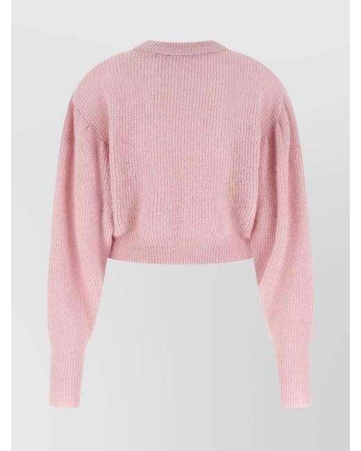 ROTATE BIRGER CHRISTENSEN Pink Alpaca Wool Jumper