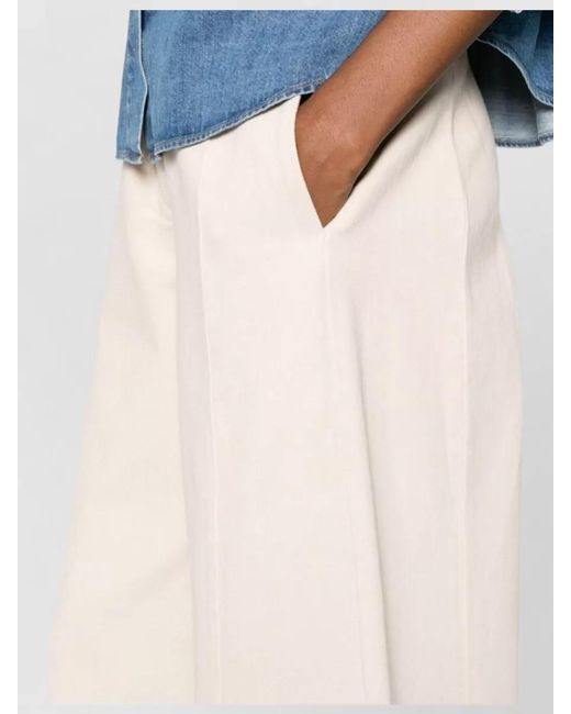 Forte_forte Blue Cotton Wide-Leg Trousers