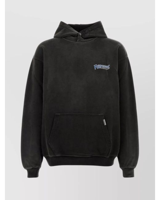 Represent Black Cotton Hoodie for men