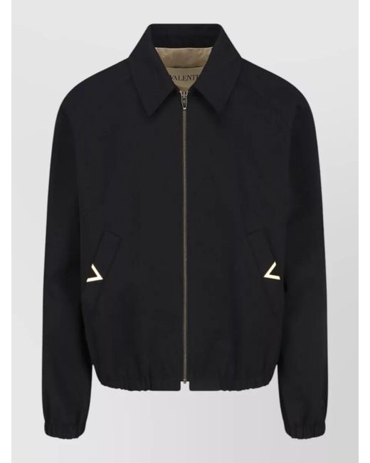 Valentino Black Collared Jacket for men
