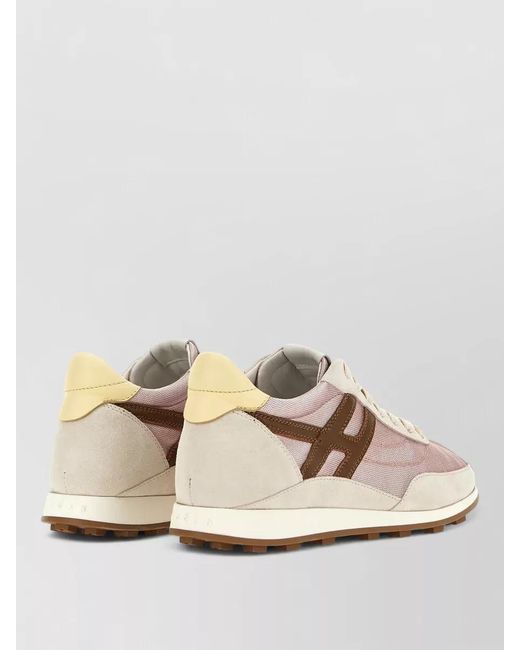 Hogan Natural Leather Low-Top Sneakers