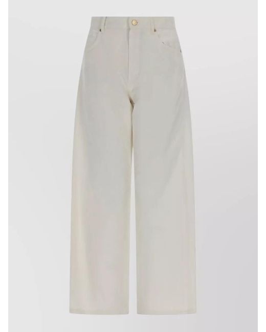 Max Mara White Straight-Leg Jeans