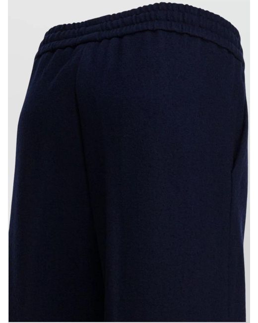 Circolo 1901 Blue Wool Track Pants