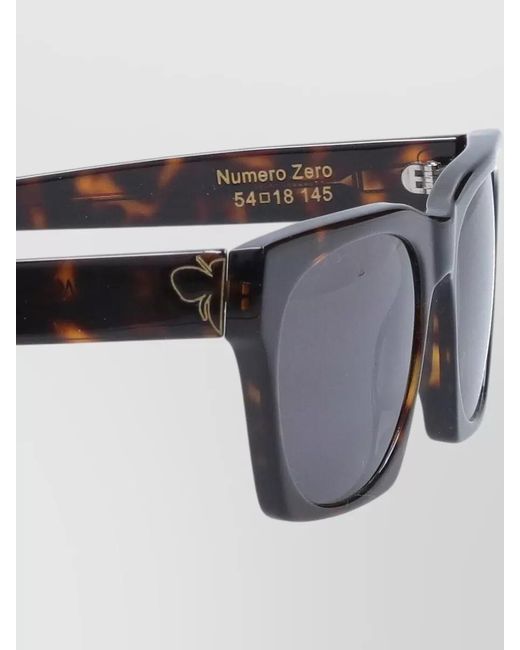 Facehide Gray Sunglasses Dark Lenses Rectangular Frame Thick Arms