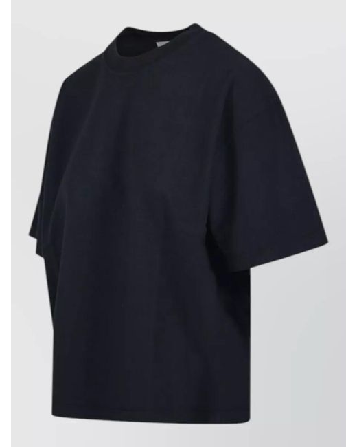 Golden Goose Deluxe Brand Blue Logo Patch T Shirt Crew Neck