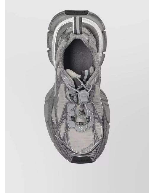 Balenciaga Gray Sneakers Low Profile Pull Tab Reflective Outsole