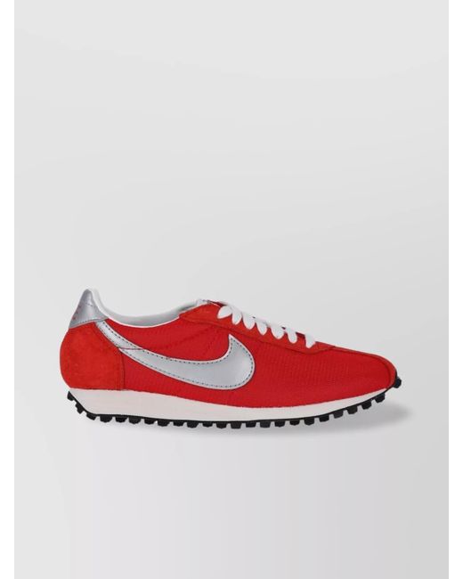 Nike Red Leather Low Top Sneakers