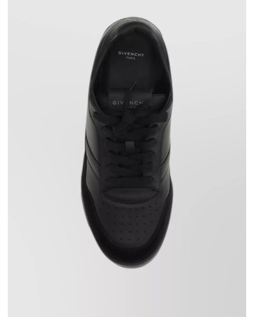 Givenchy Black Leather Low-Top Sneakers for men