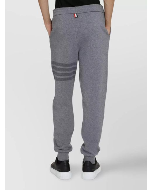 Thom Browne Gray Wool Track Pants for men