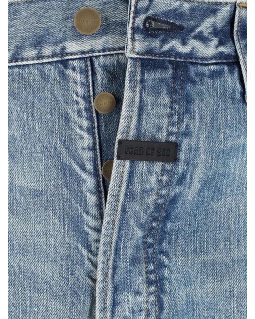 Fear Of God Blue Denim Straight-Leg Jeans for men