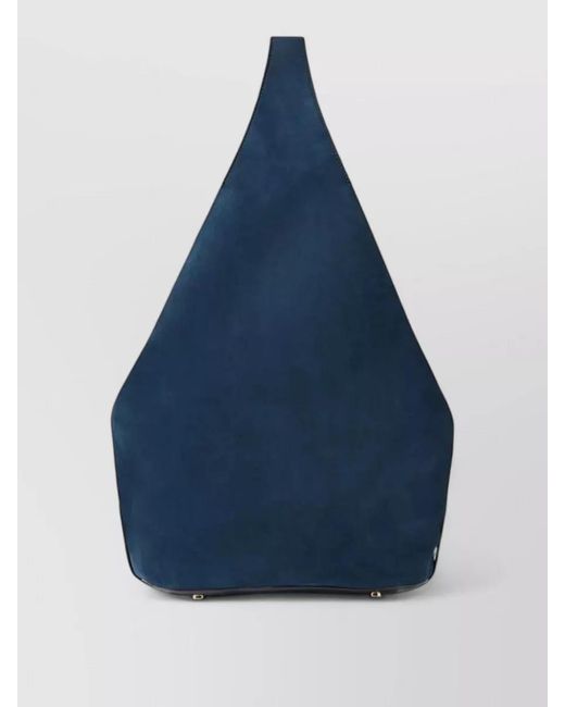 Stella McCartney Blue Appaloosa Soft Medium Bucket Shoulder Bag